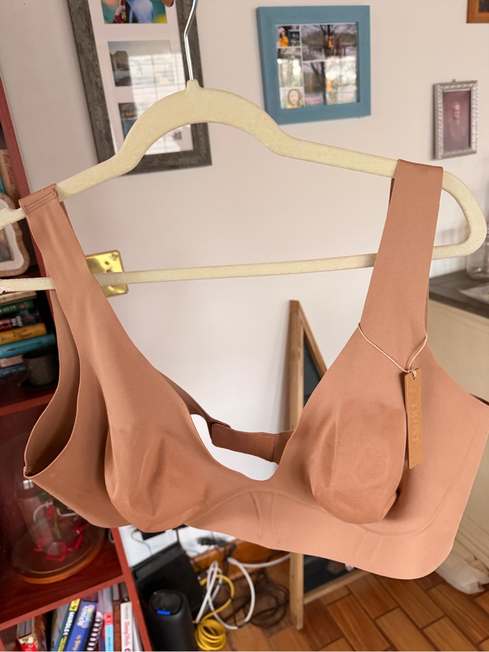 SKIMS Wireless Sculpting Bra in Blush Tan